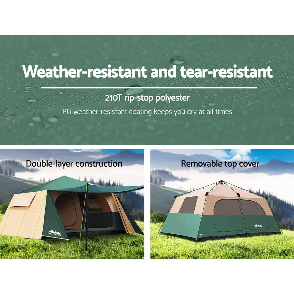 Weisshorn Instant Up Camping Tent 8 Person Pop up Tents Family Hiking Dome Camp-NT_Rural