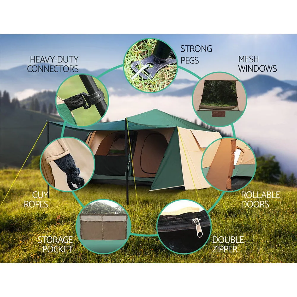Weisshorn Instant Up Camping Tent 8 Person Pop up Tents Family Hiking Dome Camp-NT_Rural