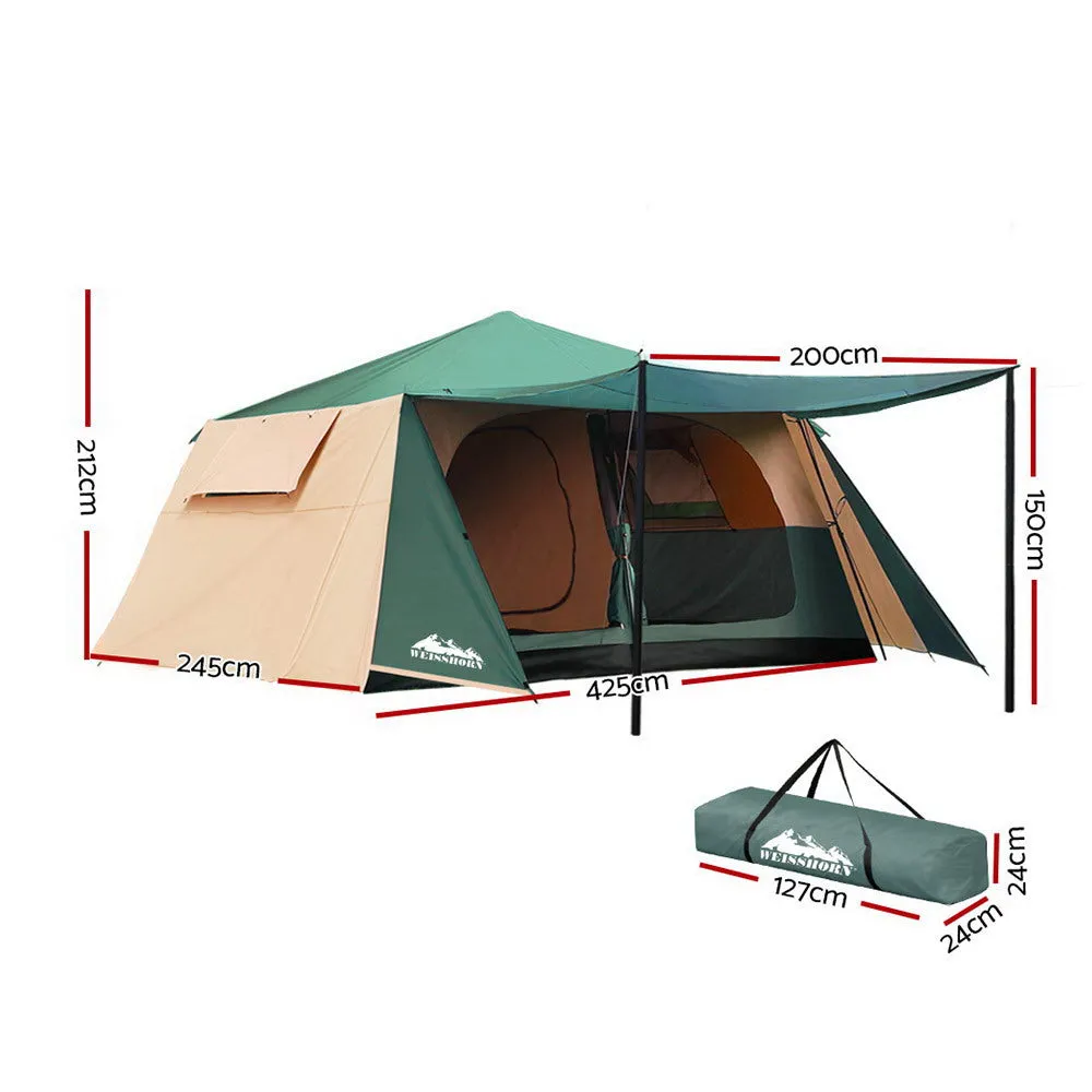 Weisshorn Instant Up Camping Tent 8 Person Pop up Tents Family Hiking Dome Camp-NT_Rural