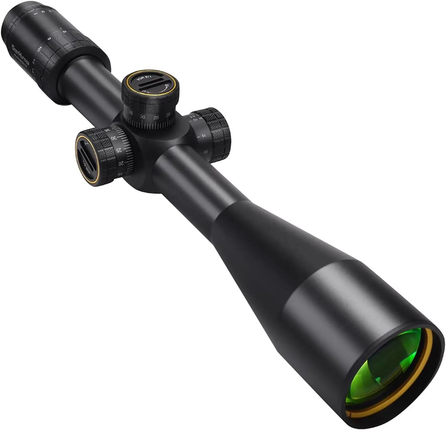WestHunter Optics HD-N 6-24x50 FFP Riflescope, 30 mm Tube First Focal Plane Etched Glass Reticle Tactical 1/8 MOA Hunting Shooting Scopes