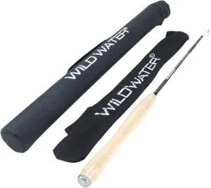 Wild Water Fly Fishing Tenkara Rod, Hard Tube Rod Case with Knitted Rod Sock