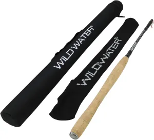 Wild Water Fly Fishing Tenkara Rod, Hard Tube Rod Case with Knitted Rod Sock