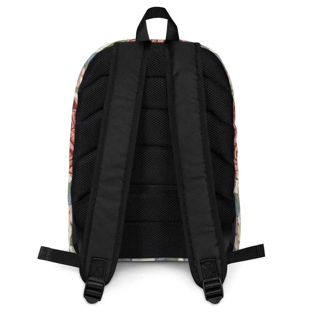 William Morris print backpack