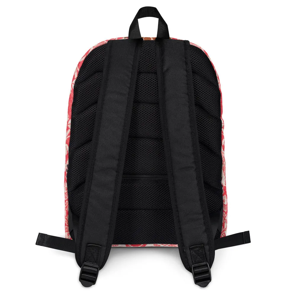 William Morris print backpack