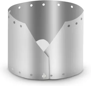 Wind Shield, Ultralight Ultra-Thin Titanium Outdoor Camping Stove Wind Shield Screen Windproof Plate