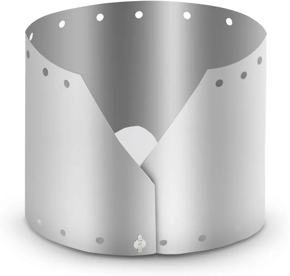 Wind Shield, Ultralight Ultra-Thin Titanium Outdoor Camping Stove Wind Shield Screen Windproof Plate