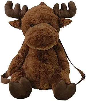 WISHPETS Moose Stuffed Animal Plush Backpack Toy for Kids - 16" Super Soft Moose Backpack