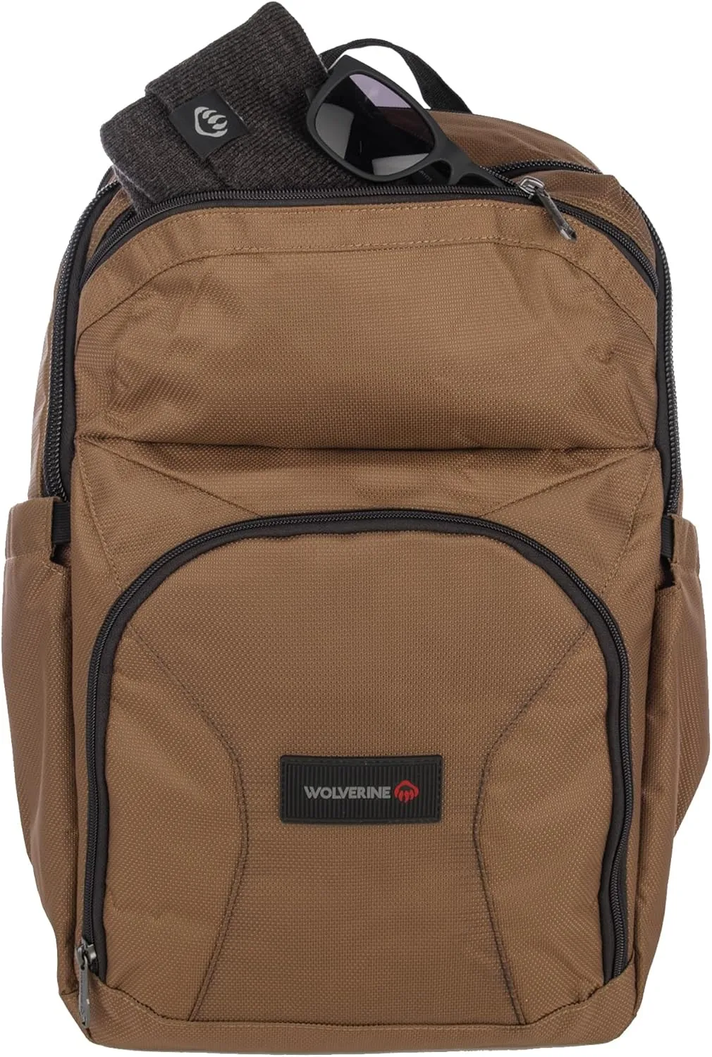 WOLVERINE Lightweight, Water Resistant Rugged Laptop Backpack for Travel or Work, Pro-Chestnut, 33L