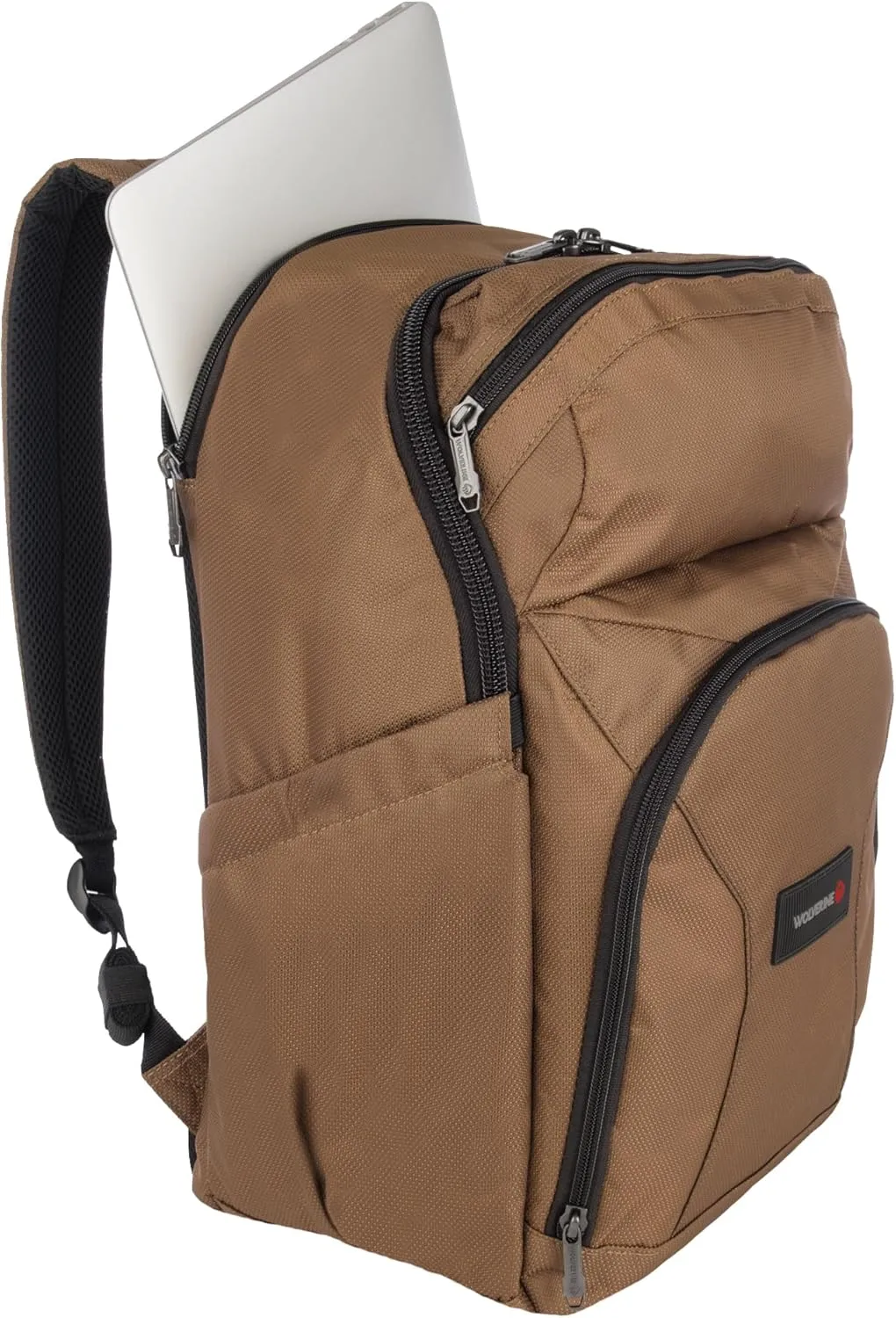 WOLVERINE Lightweight, Water Resistant Rugged Laptop Backpack for Travel or Work, Pro-Chestnut, 33L