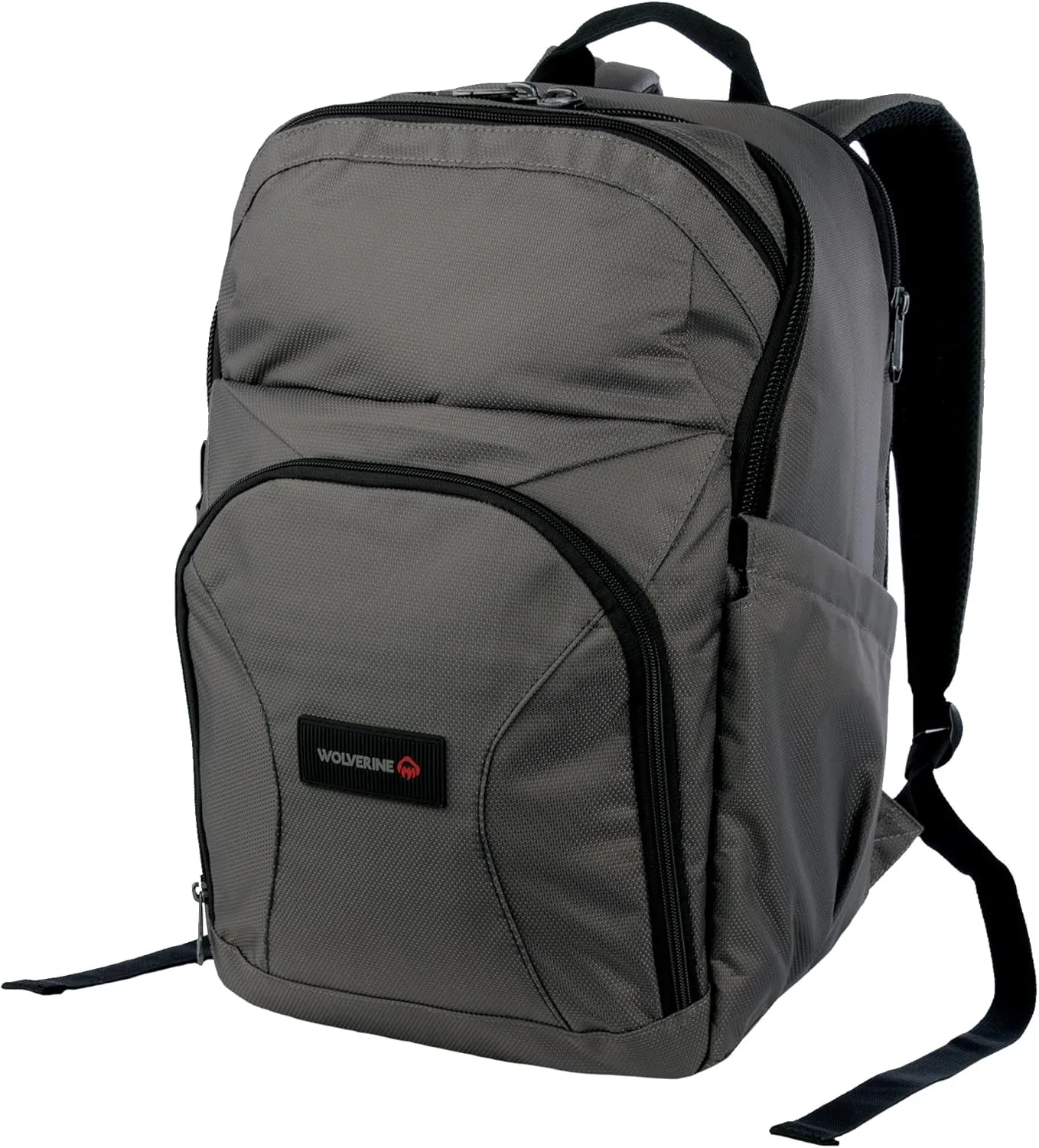 WOLVERINE Lightweight, Water Resistant Rugged Laptop Backpack for Travel or Work, Pro-Gunmetal, 33L
