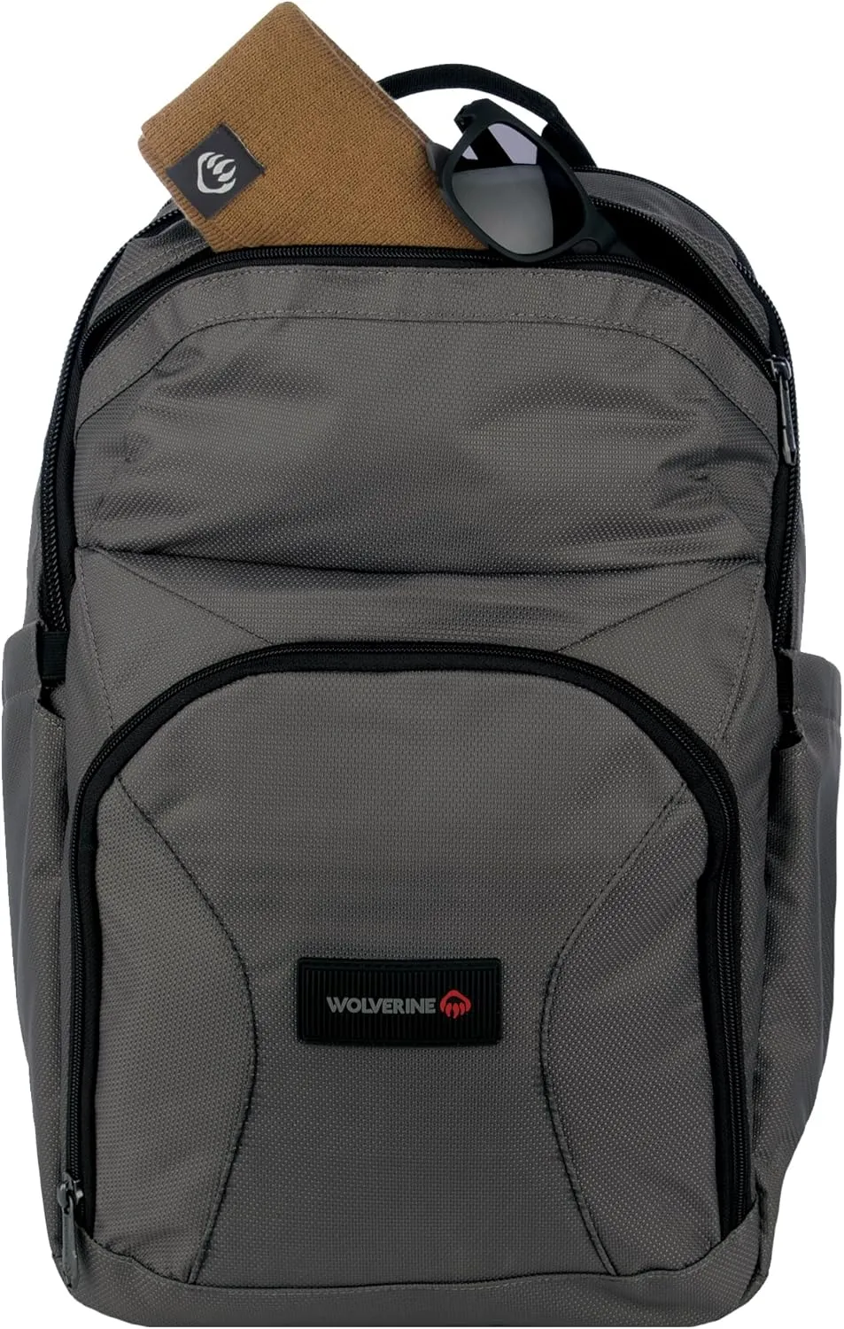 WOLVERINE Lightweight, Water Resistant Rugged Laptop Backpack for Travel or Work, Pro-Gunmetal, 33L