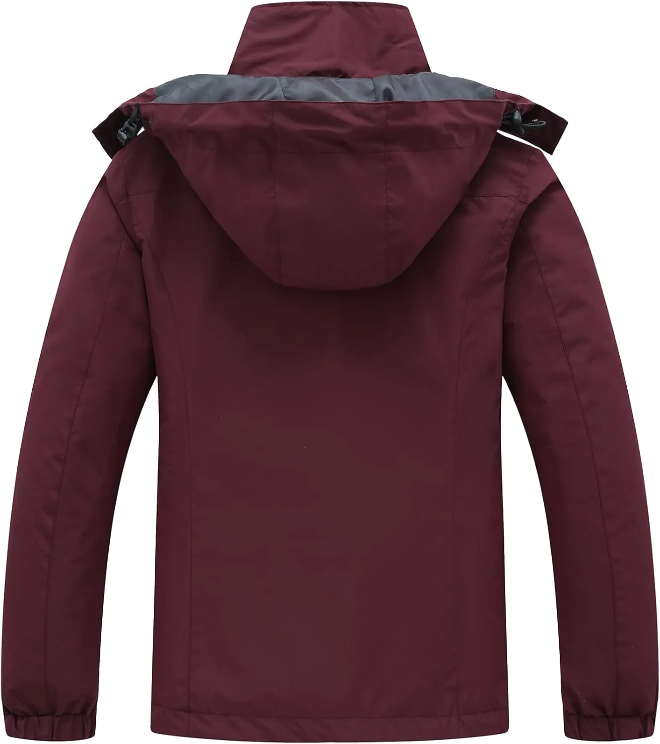 Women's 3 in 1 Ski Jacket Mountain Waterproof Windproof Winter Snow Coat Hike Snowboarding Jackets Hooded Warm Raincoat