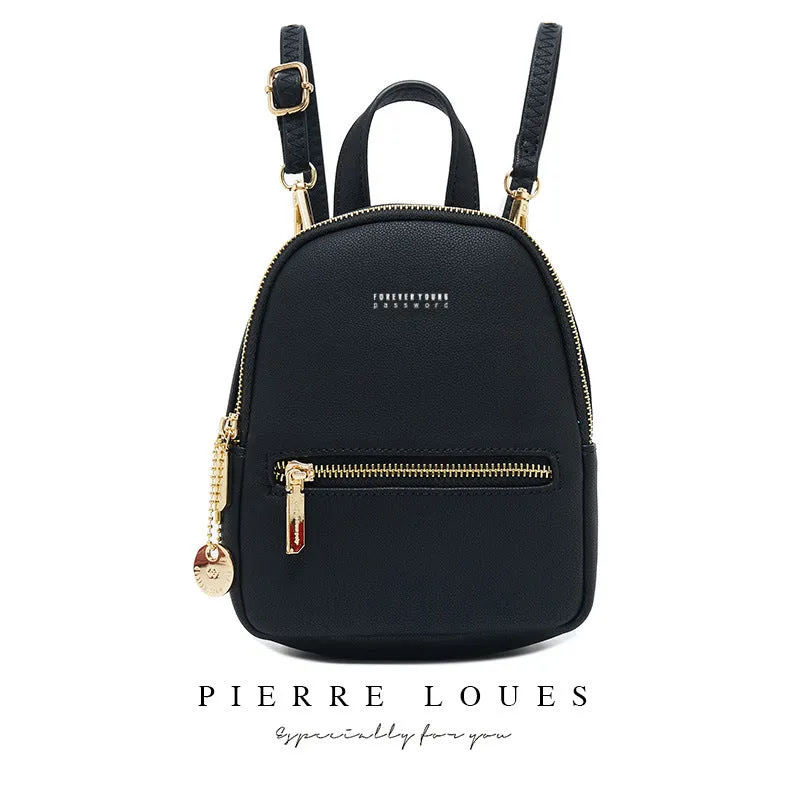 Women's Pierre Korean Fashion Large Capacity Simple Backpacks