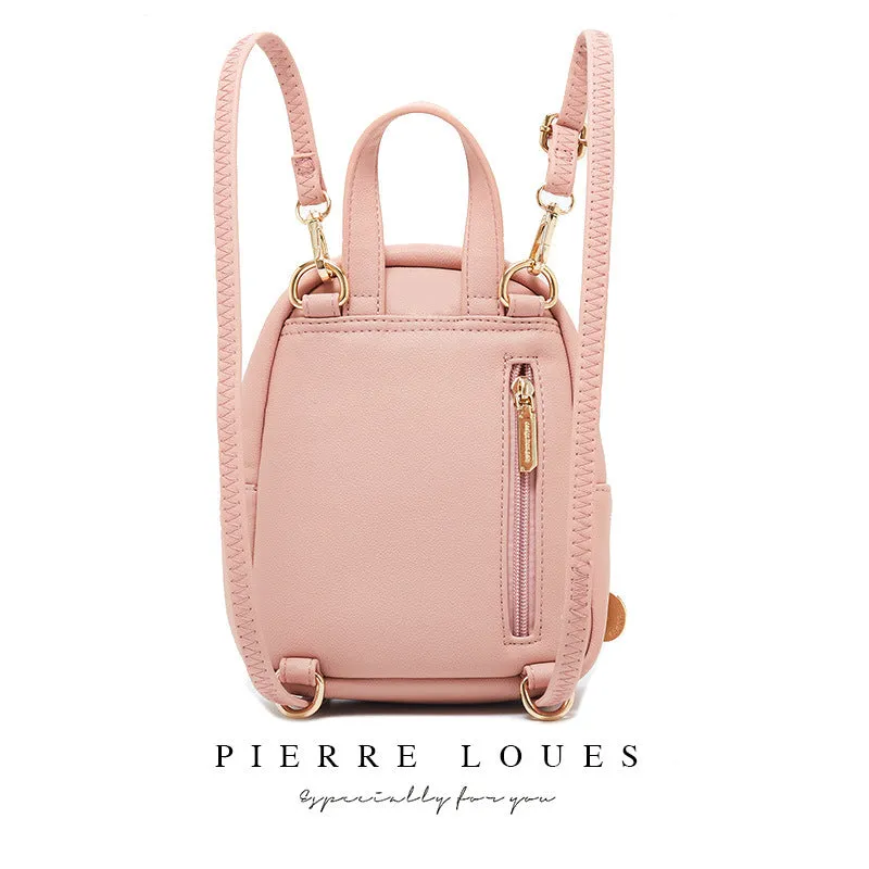 Women's Pierre Korean Fashion Large Capacity Simple Backpacks