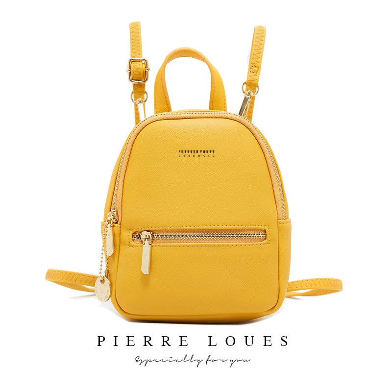 Women's Pierre Korean Fashion Large Capacity Simple Backpacks