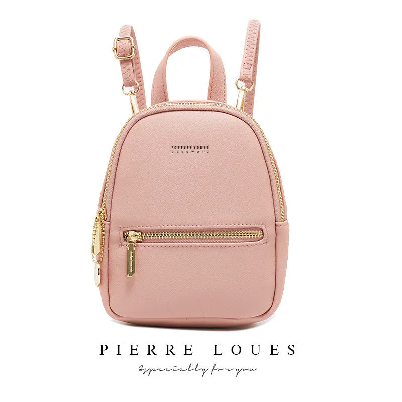 Women's Pierre Korean Fashion Large Capacity Simple Backpacks