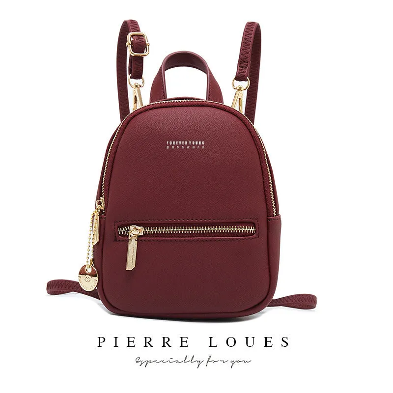 Women's Pierre Korean Fashion Large Capacity Simple Backpacks