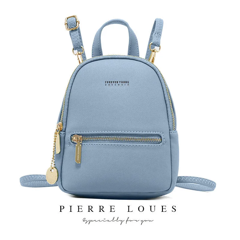 Women's Pierre Korean Fashion Large Capacity Simple Backpacks