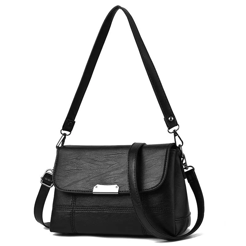 Women's Soft Leather Lady Mom Large Capacity Shoulder Bags