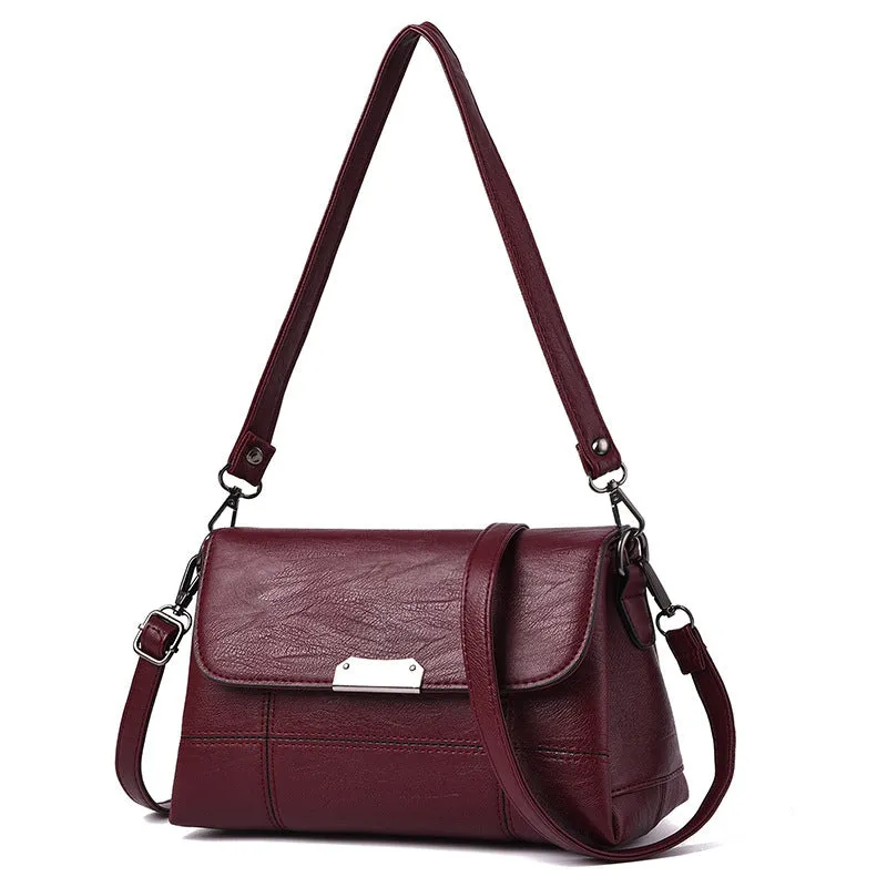 Women's Soft Leather Lady Mom Large Capacity Shoulder Bags