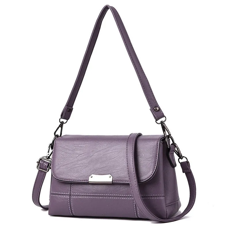 Women's Soft Leather Lady Mom Large Capacity Shoulder Bags
