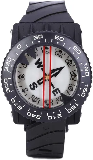 Wrist Compass, Water Proof Wrist Compass Underwater Aquatics Scuba Diving Compass Wristband Compass for Divers Outdoor Recreation Sport