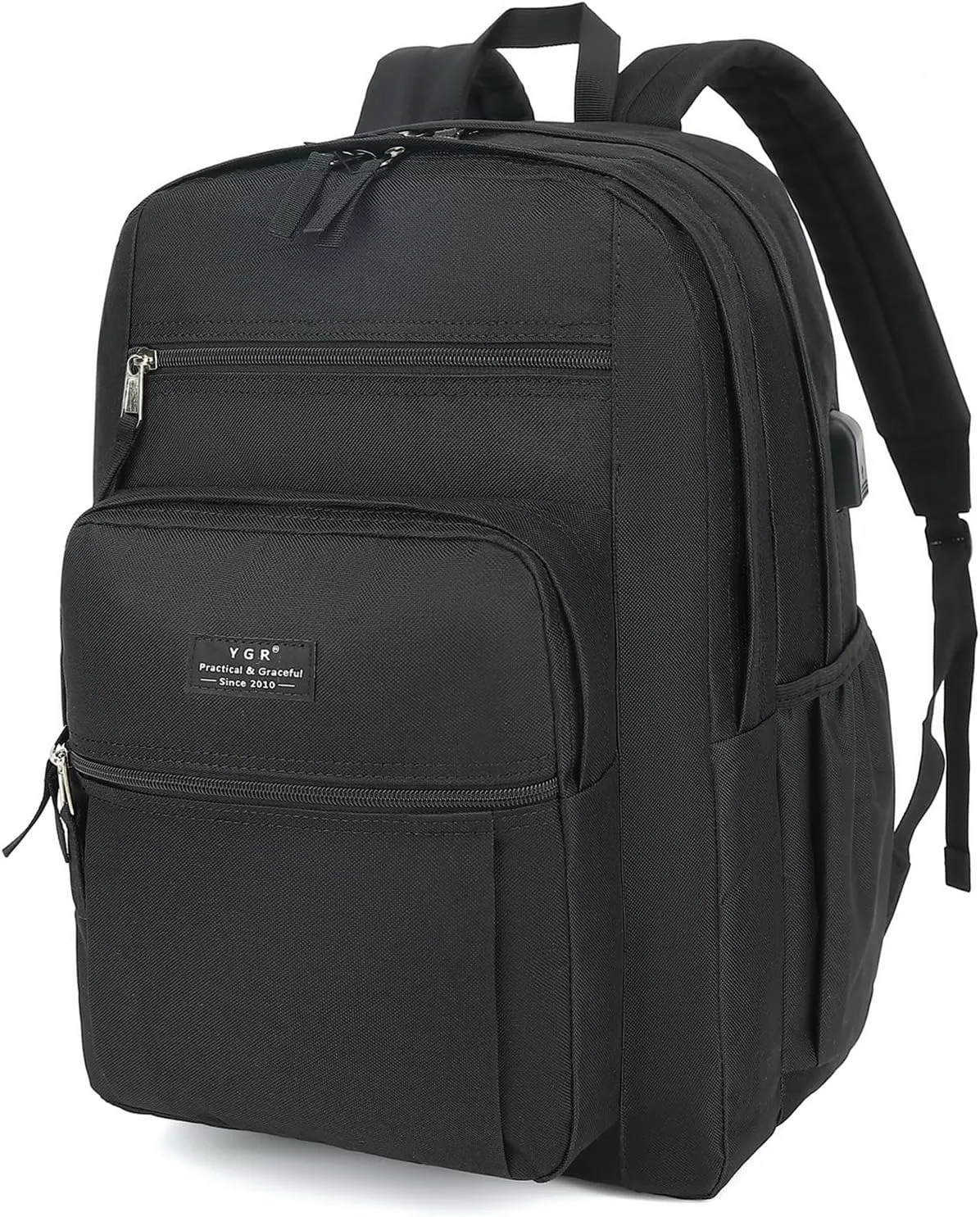 YGR Travel Laptop Backpack, Anti Theft Casual Rucksack Slim Business Laptop Backpack, Water resistant College Computer Bag Gift for Women, Men, College, Outdoor Sports, Work…