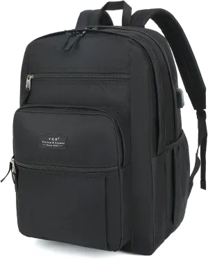 YGR Travel Laptop Backpack, Anti Theft Casual Rucksack Slim Business Laptop Backpack, Water resistant College Computer Bag Gift for Women, Men, College, Outdoor Sports, Work…
