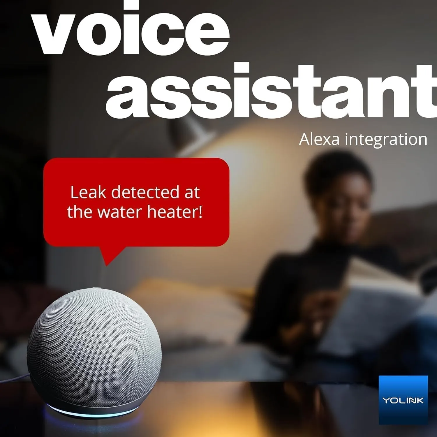 YoLink Smart Home Starter Kit: Hub & Water Leak Sensor 4 with 105dB Audio Alarm 2-Pack, SMS/Text, Email & Push Notifications, Freeze Warning, LoRa Up to 1/4 Mile Open-Air Range, w/Alexa, IFTTT