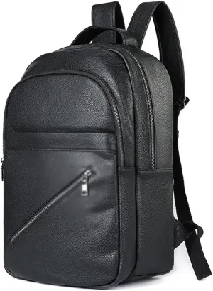 YOURNAME Genuine leather high-capacity backpack for men's outdoor travel, European and American minimalist computer bag