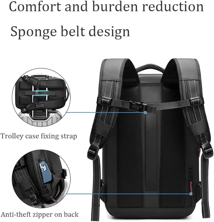 ZJQ AeroPack Backpack, Aeropack Vacuum Compression Backpack, 60L Expandable with Water Resistant for Travel Adventure (Army Green)