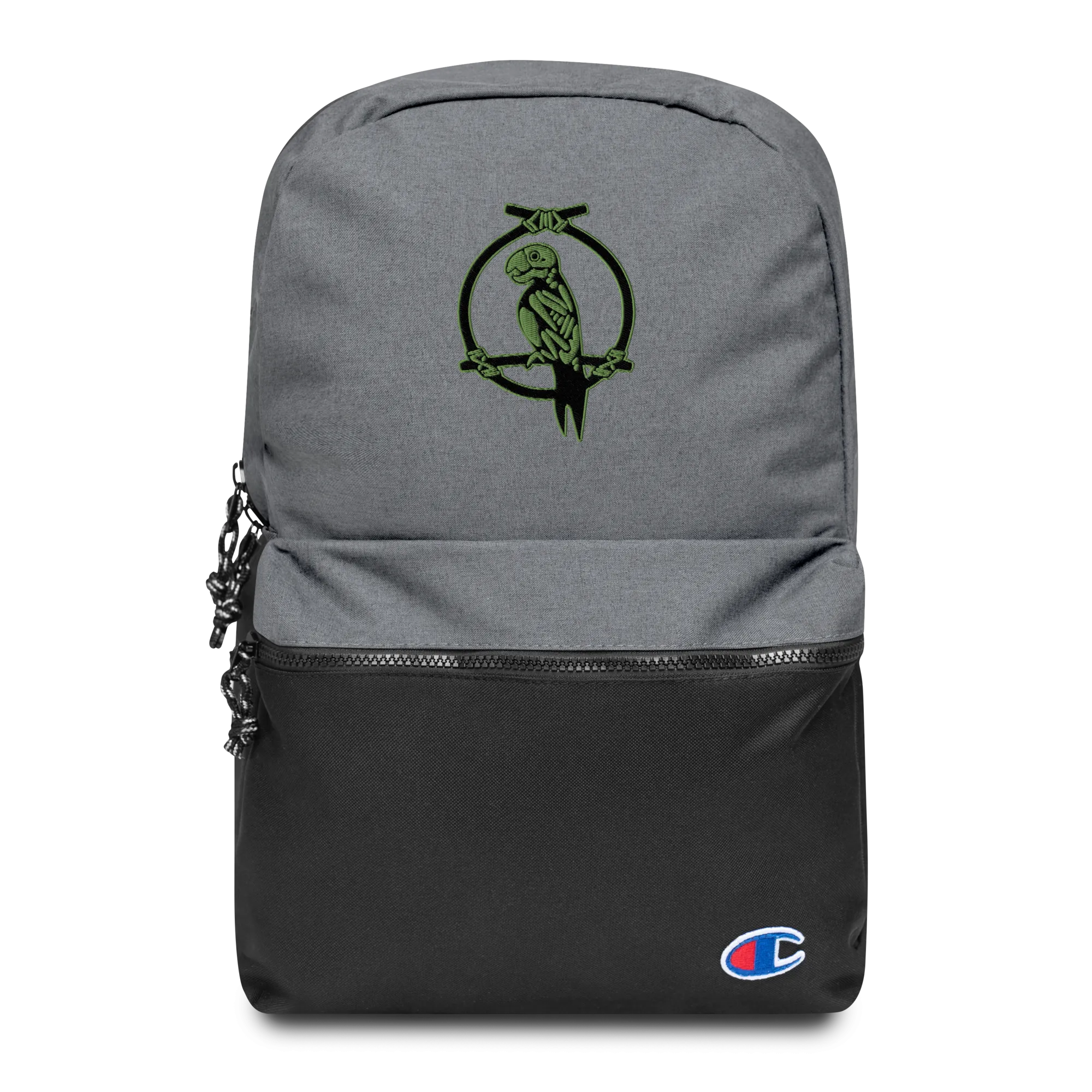 Zombie Parrot Embroidered Champion Backpack
