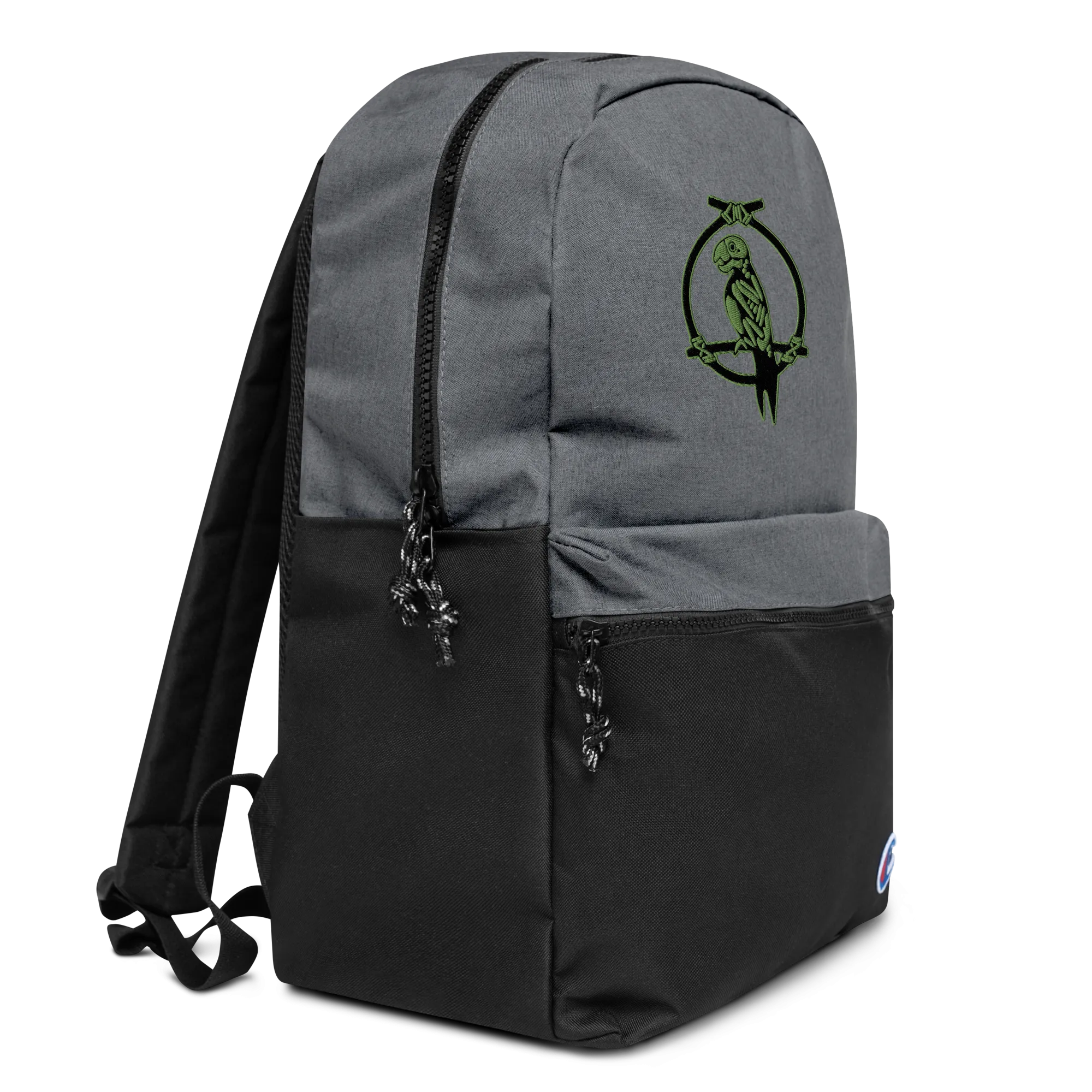 Zombie Parrot Embroidered Champion Backpack