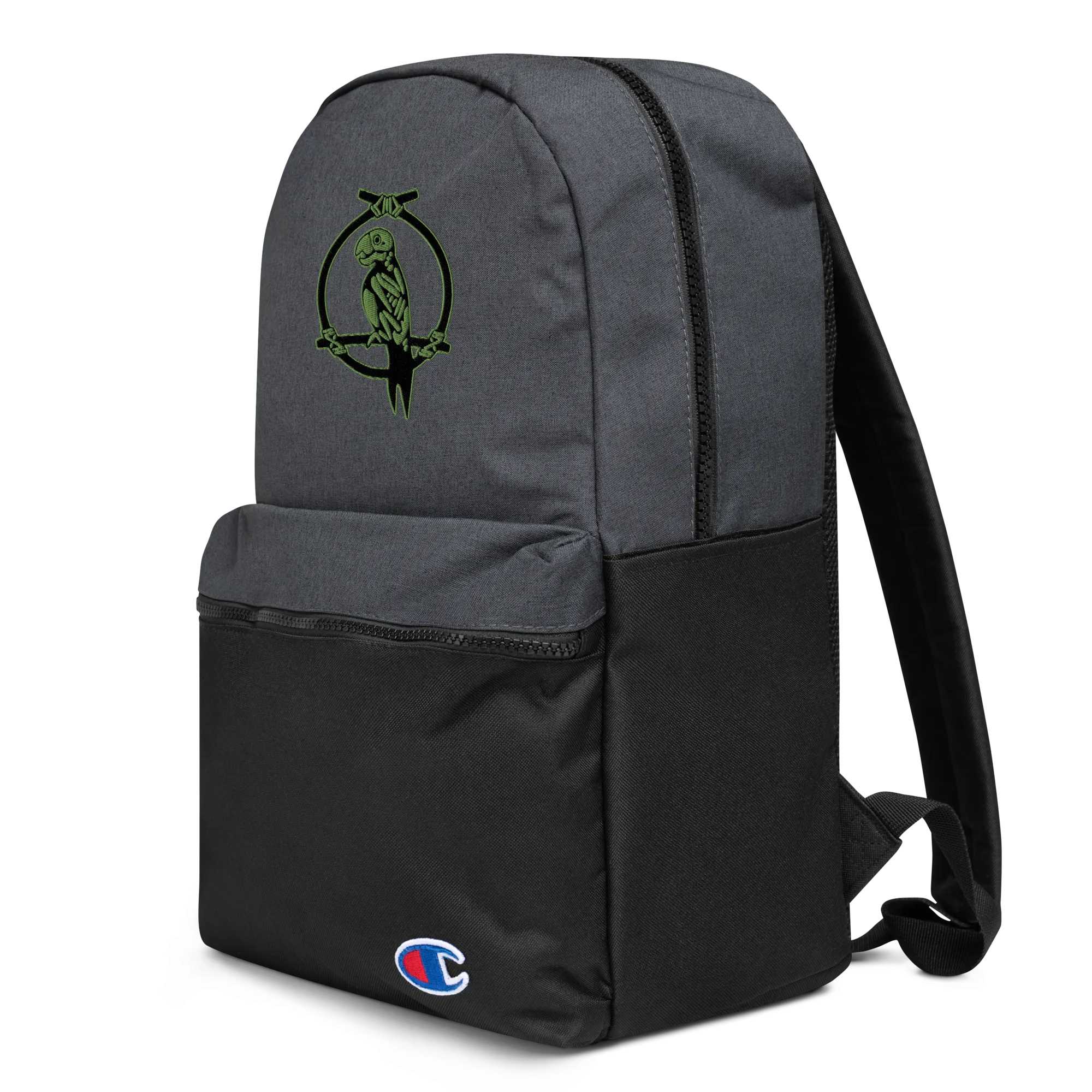 Zombie Parrot Embroidered Champion Backpack