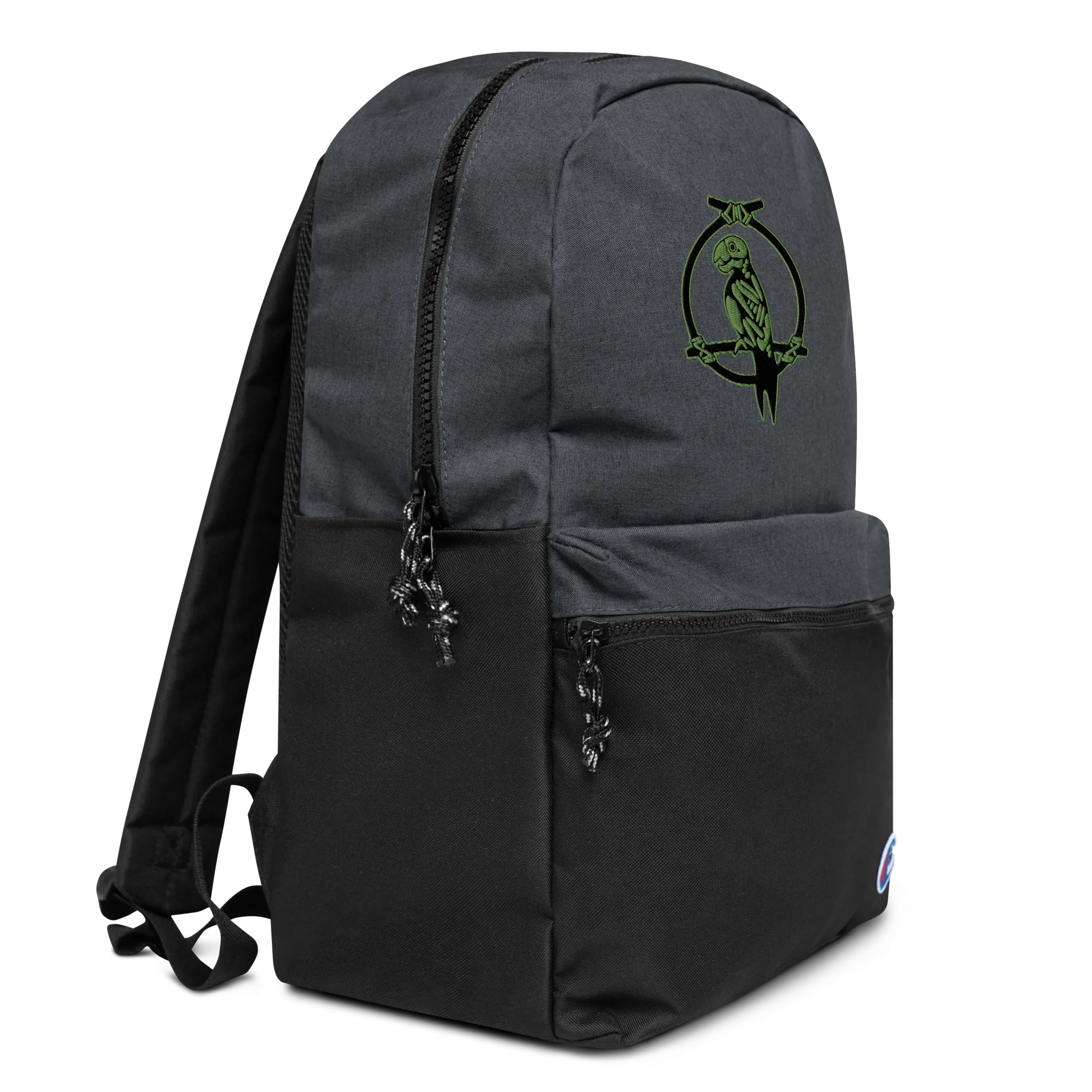 Zombie Parrot Embroidered Champion Backpack