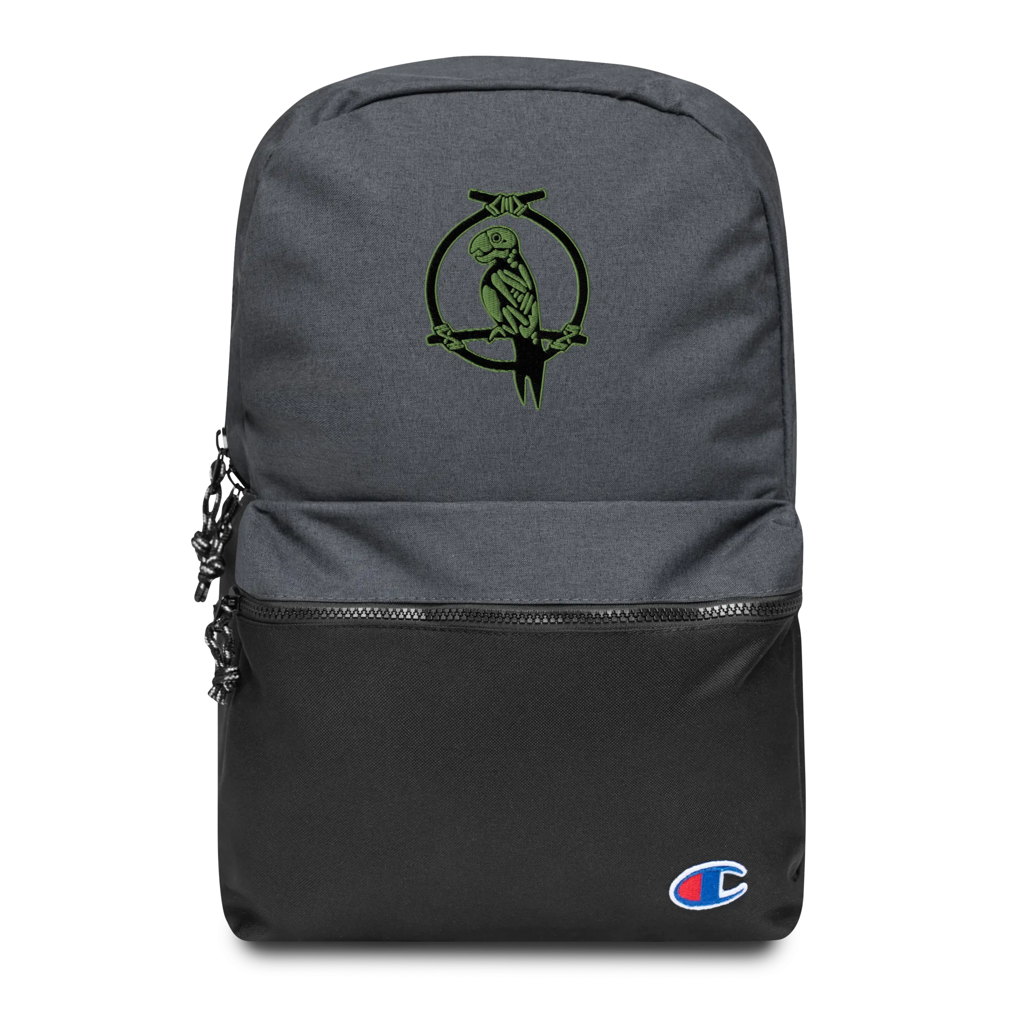 Zombie Parrot Embroidered Champion Backpack