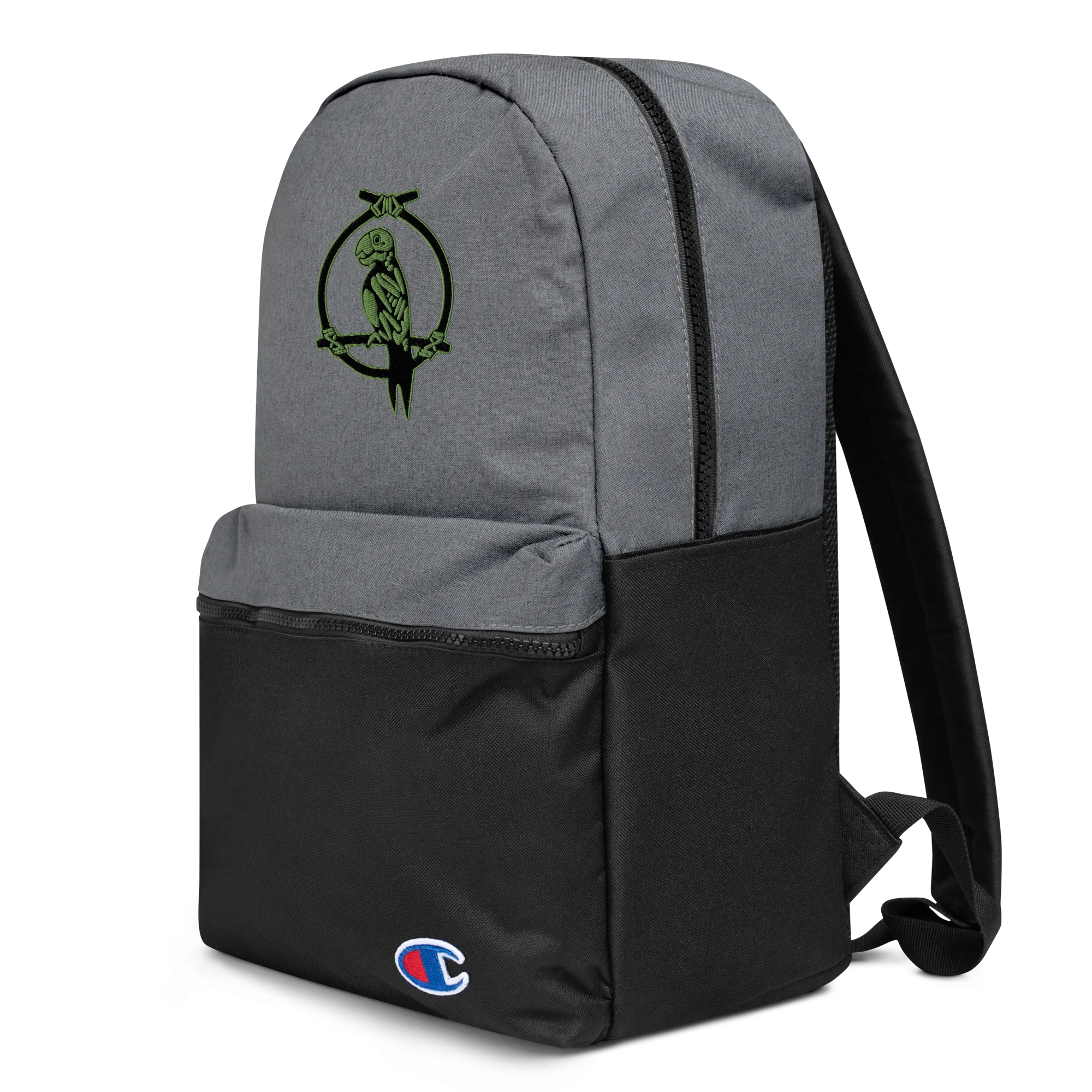 Zombie Parrot Embroidered Champion Backpack