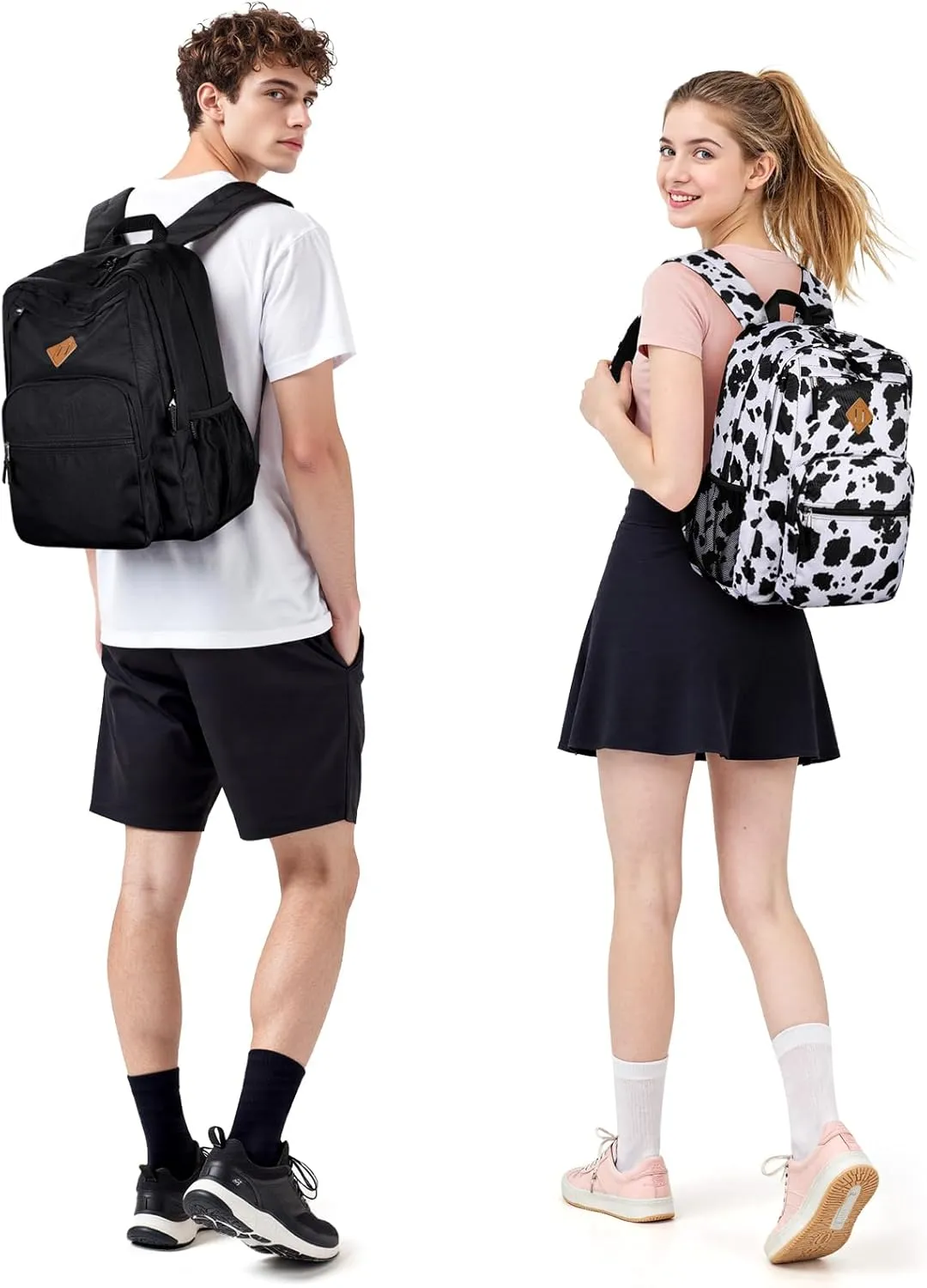 ZORFIN 26L Backpack for School, College, and Travel: Water Resistant Bookbag with 8 Compartments - Sunflower